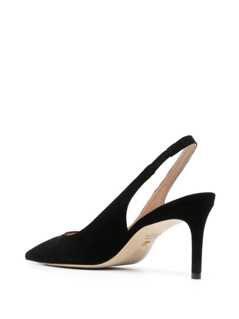 85mm slingback suede pumps - 3