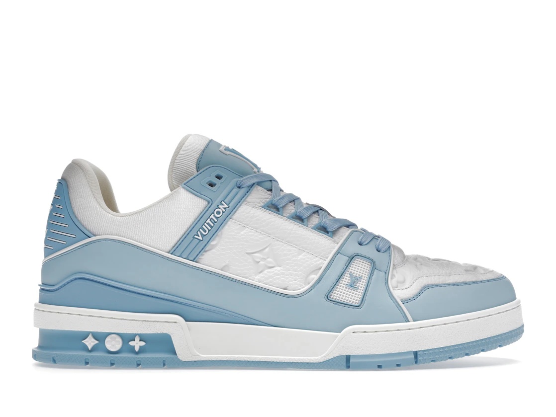 Louis Vuitton Trainer Low White Sky Blue - 1