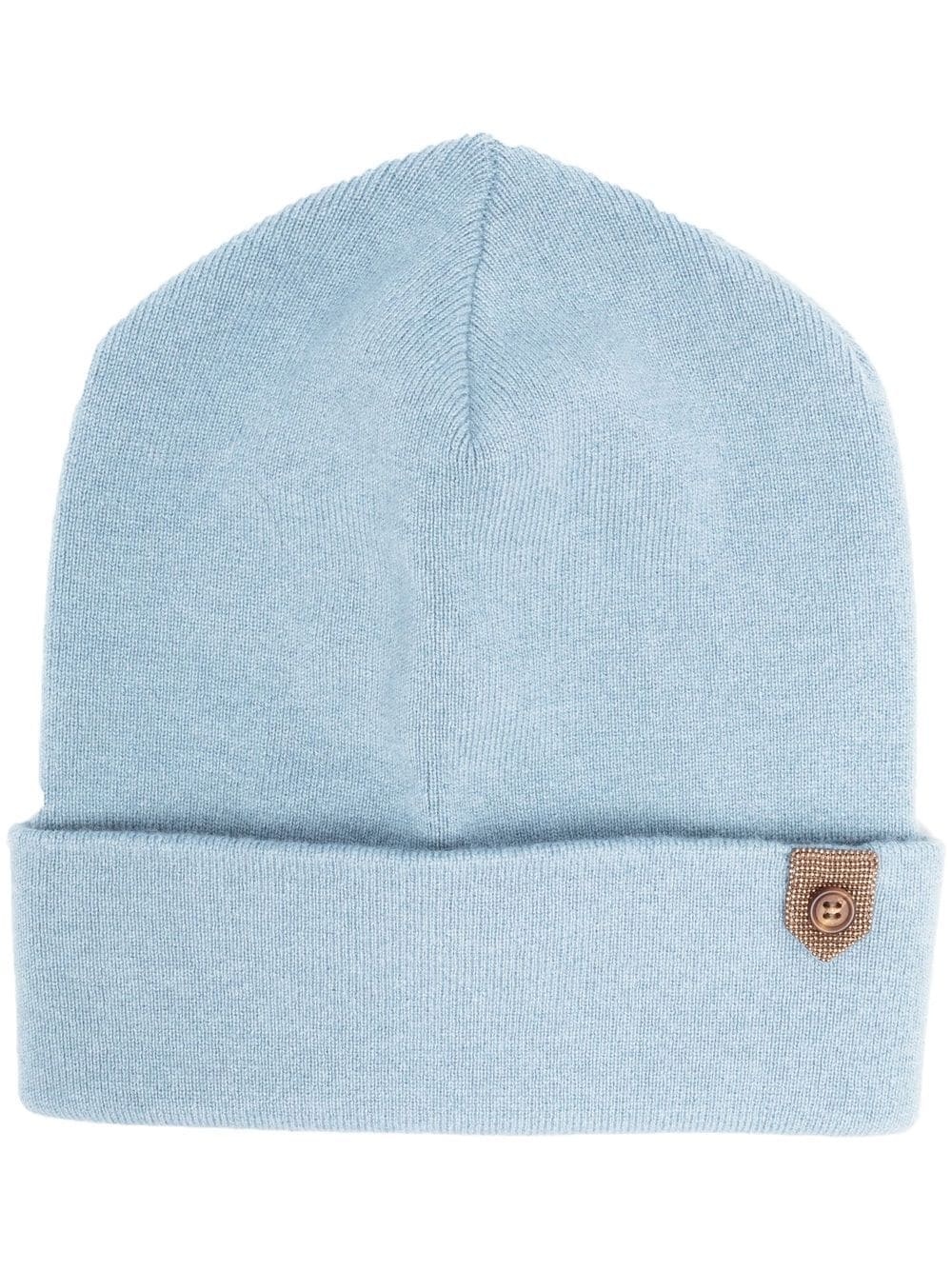 cashmere-knit beanie - 1