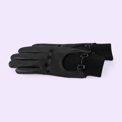 GUCCI Leather gloves with Horsebit outlook