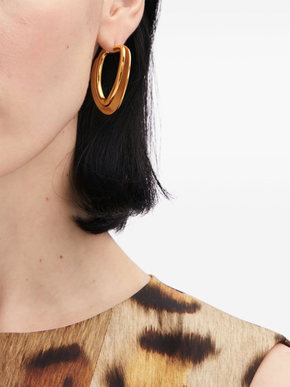 O disk hoop earrings - 3