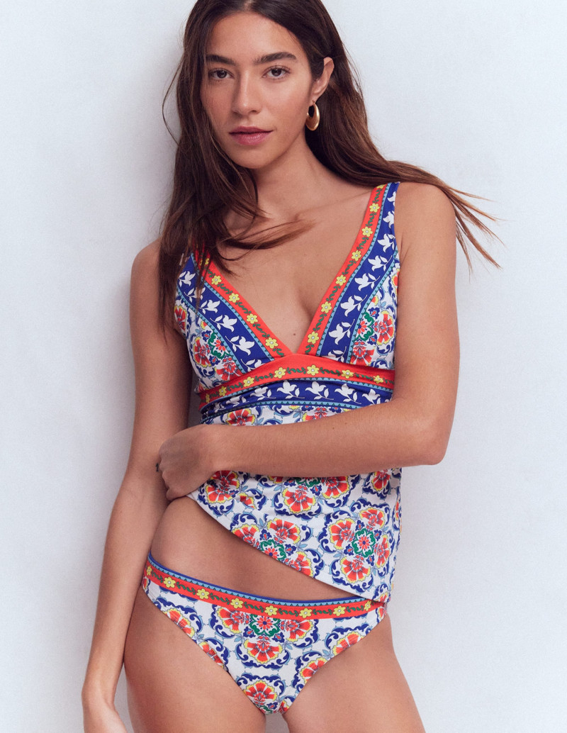 Porto Tankini Top-Multi, Ornamental Trellis - 1