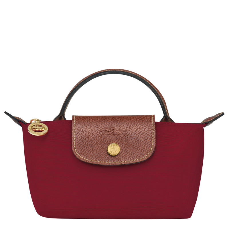 Le Pliage Original Pouch with handle Red - Recycled canvas 1