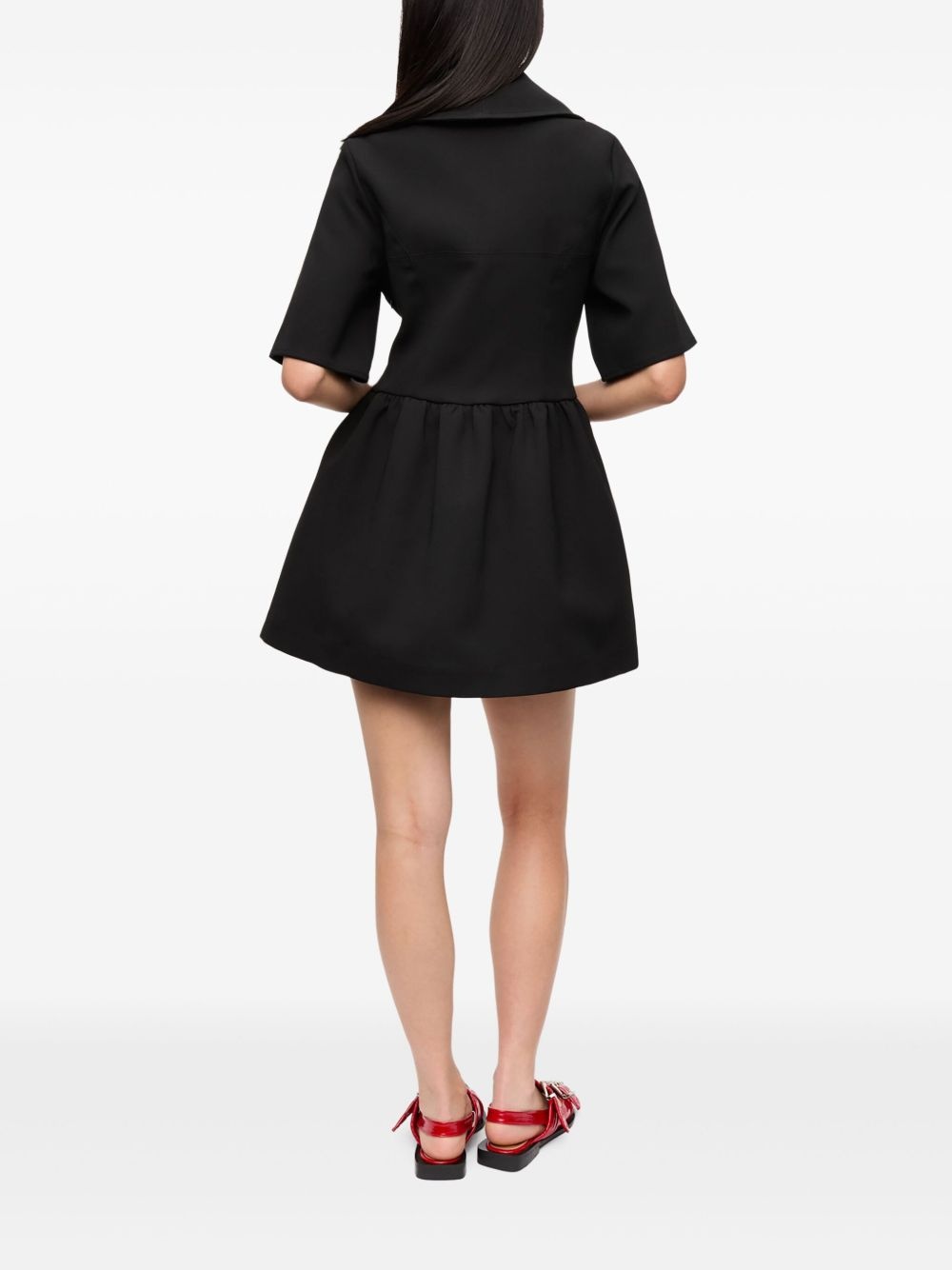 zip-up minidress - 3