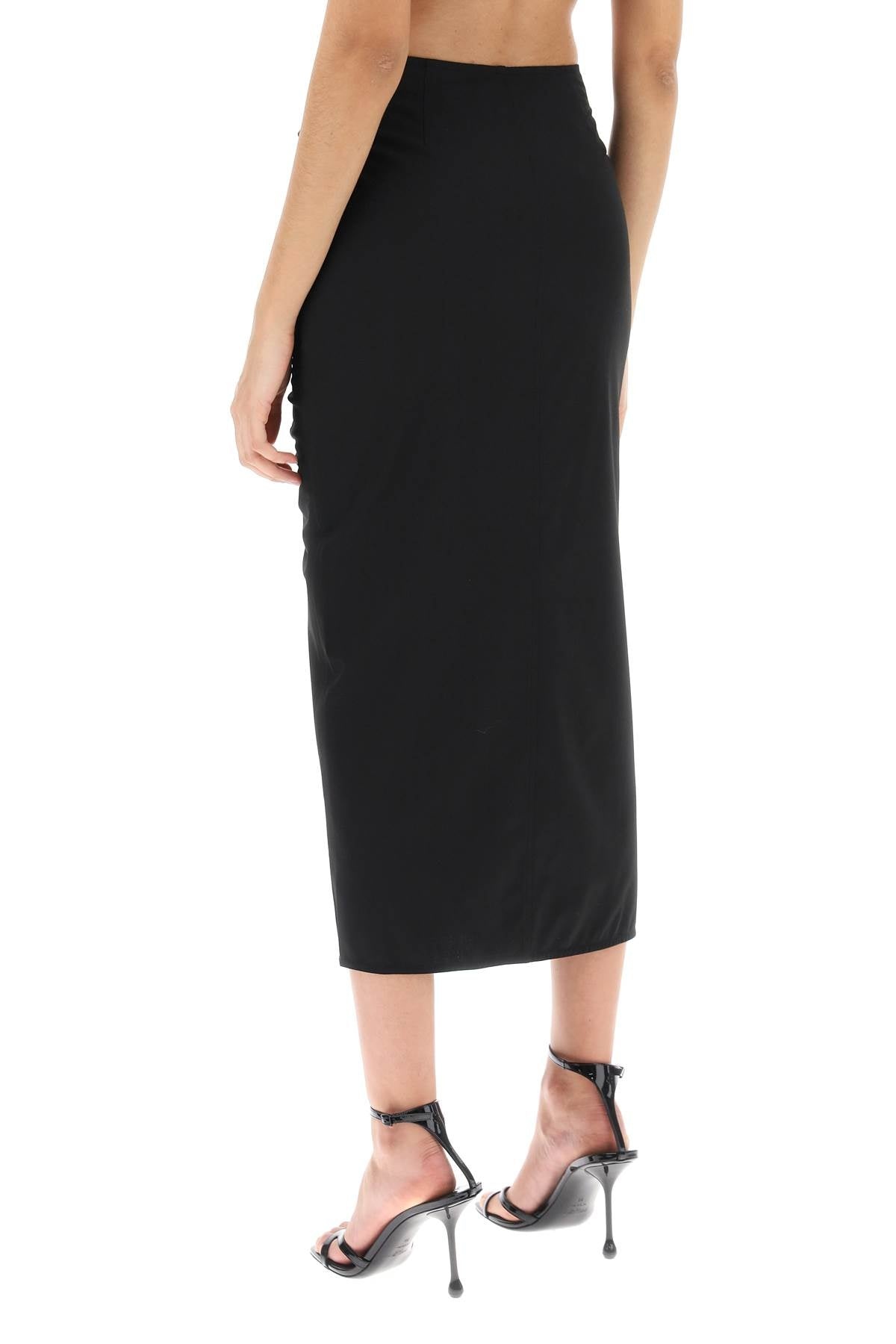 Midi Skirt With Ornamental Bows - 3