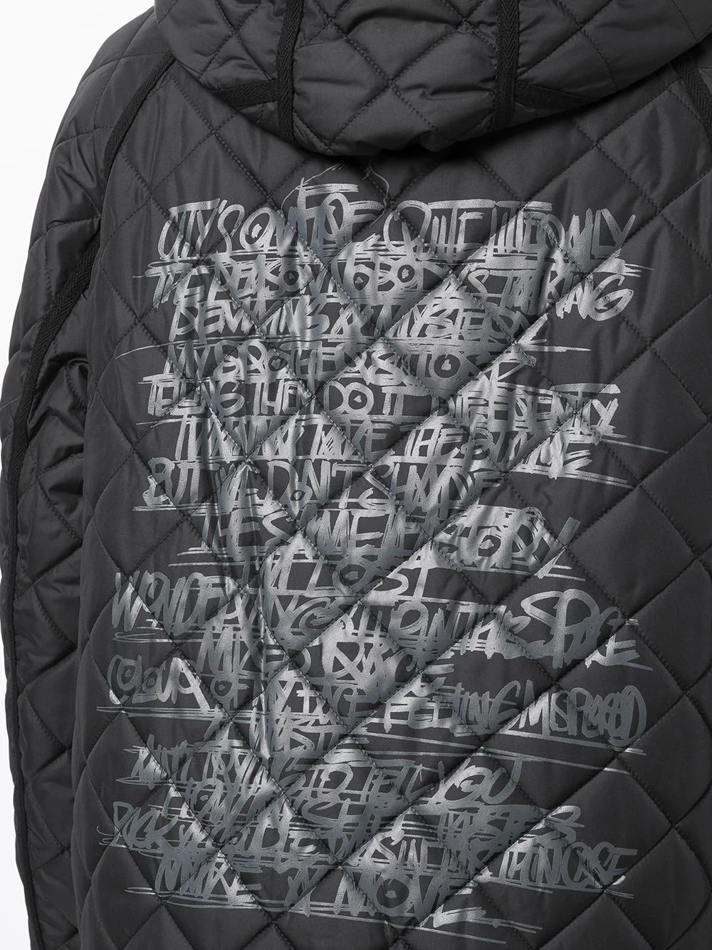 diamond-quilted bomber jacket - 5