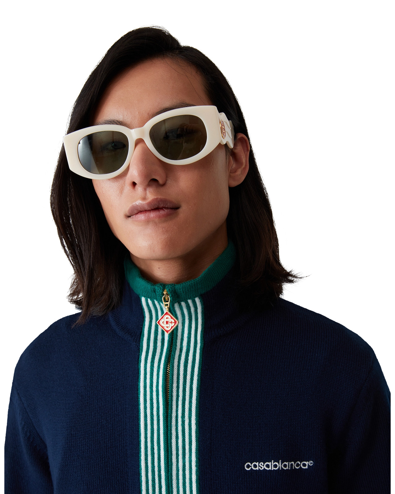 Knit Tennis Track Top | Casablanca Paris - 5