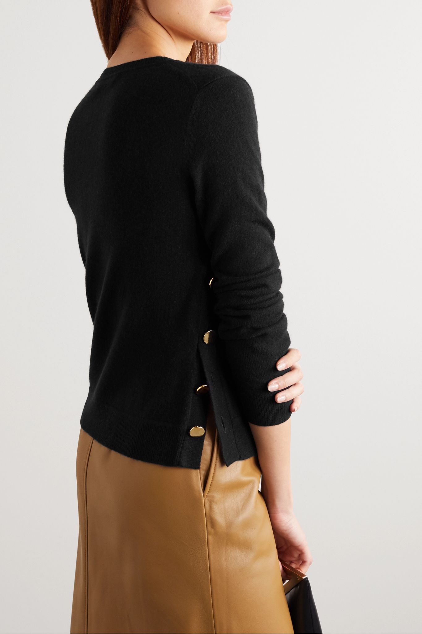 Minamoto button-detailed cashmere sweater - 4