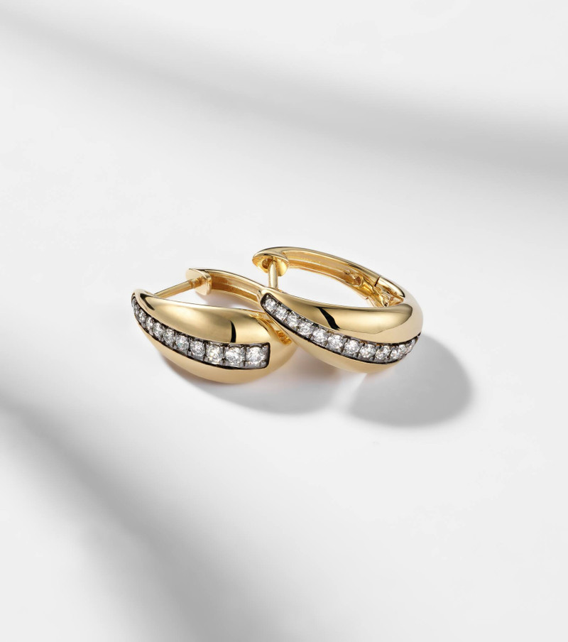 The Night Call 10kt gold earrings with diamonds 5