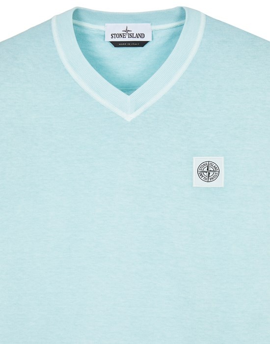 23857 COTTON JERSEY_GARMENT DYED 'FISSATO' TREATMENT AQUA - 4