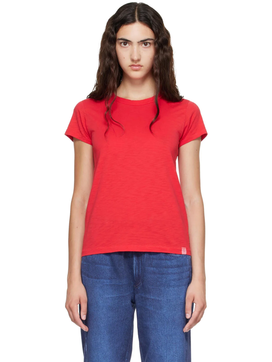 Red 'The Slub' T-shirt - 1