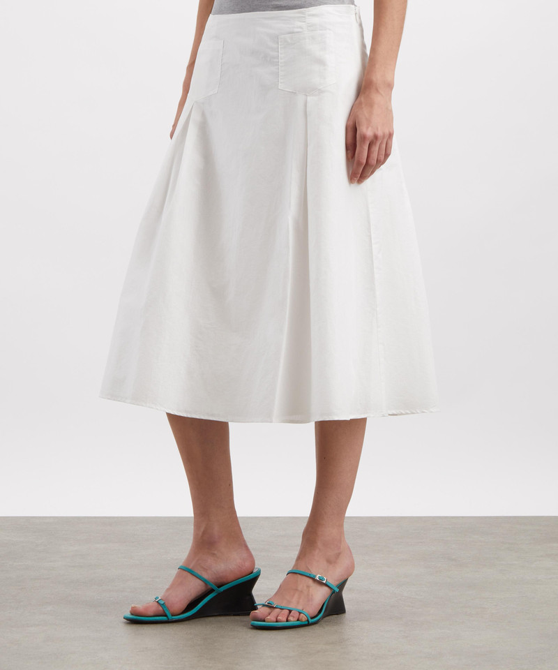 paloma wool Dimi White Flared Midi Skirt outlook
