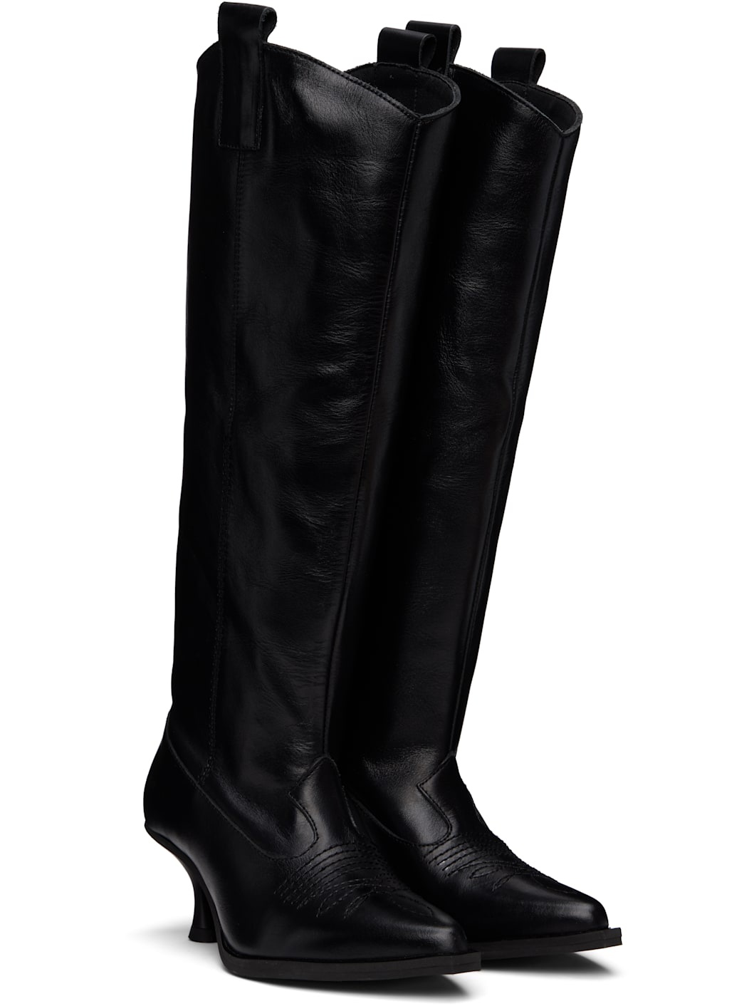 Black Kitten Cowgirl Boots - 4