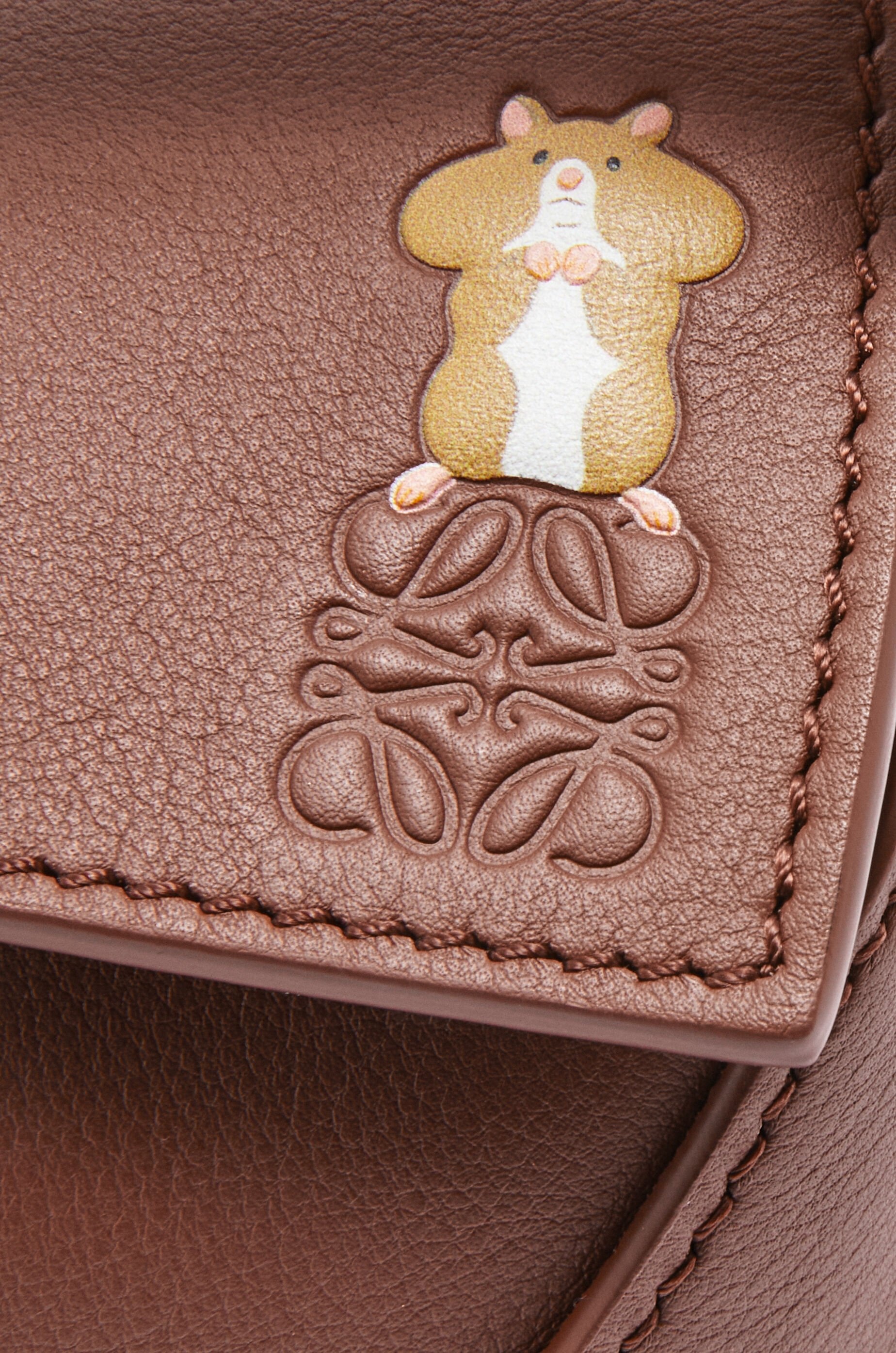 Hamster mini Puzzle bag in nappa calfskin - 9
