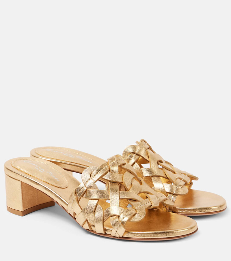 55mm metallic mules - 1
