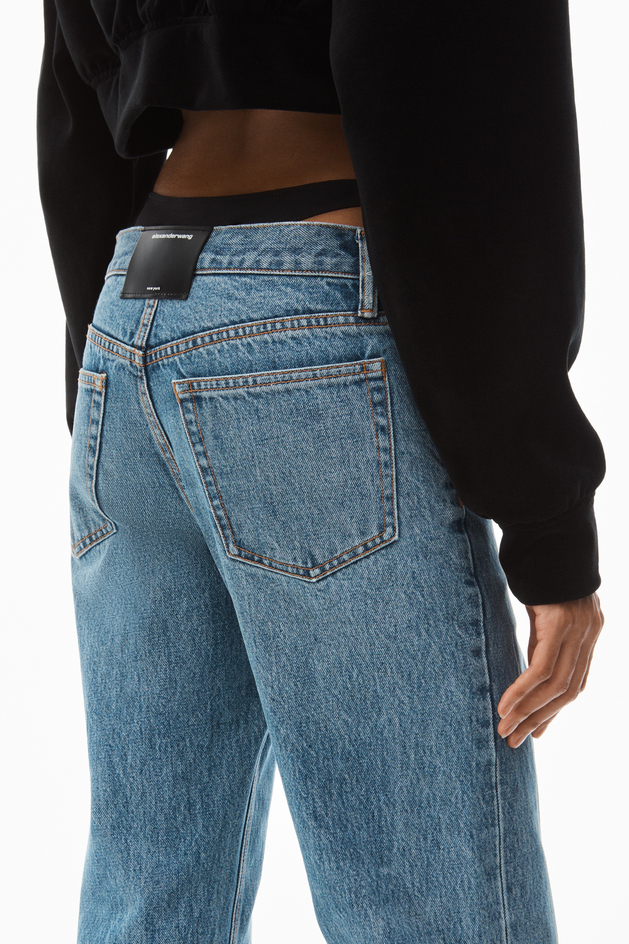 LOW-RISE BIKINI LAYER JEAN IN DENIM - 5