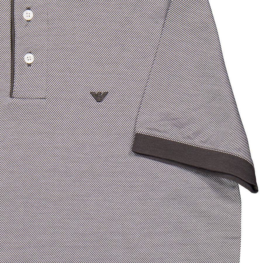 Emporio Armani Lyocell-Blend Striped Polo Shirt - 5