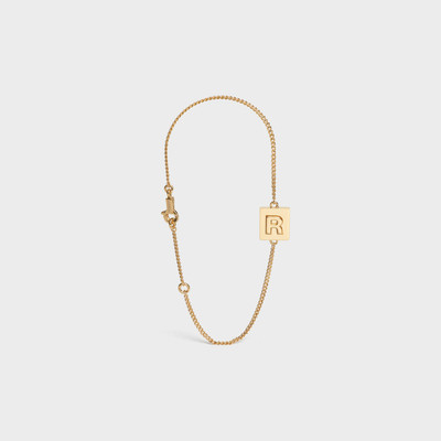 CELINE Alphabet R Bracelet in Brass outlook