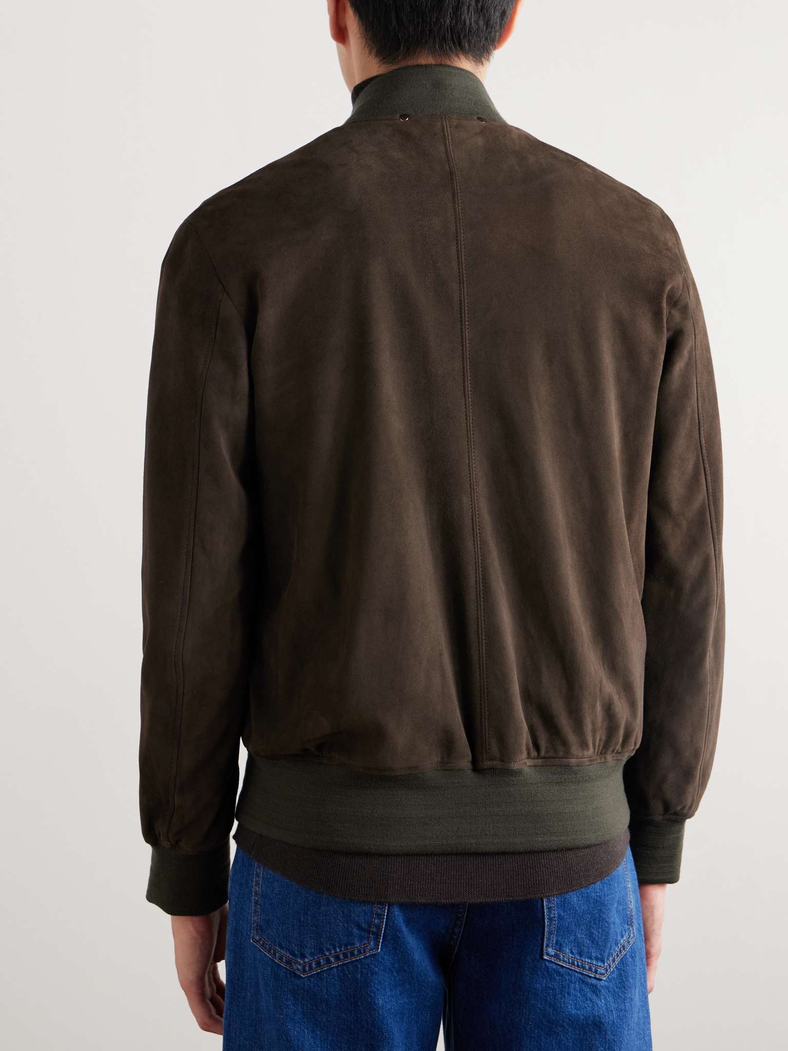 Suede Bomber Jacket - 4