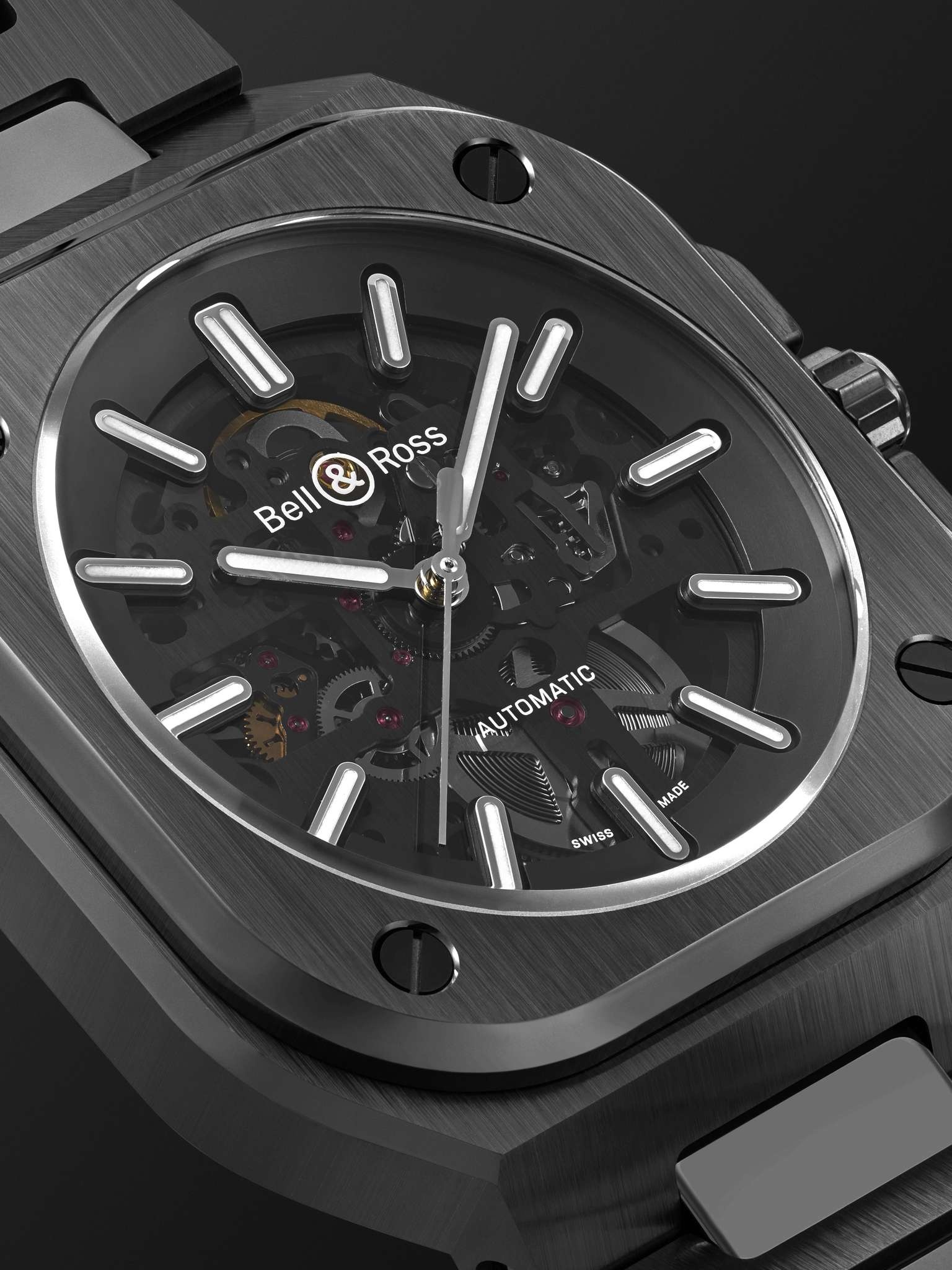BR 05 Skeleton Automatic 41mm Black Ceramic and Steel Watch, Ref. No. BR05A-BL-SK-CE/SCE - 6