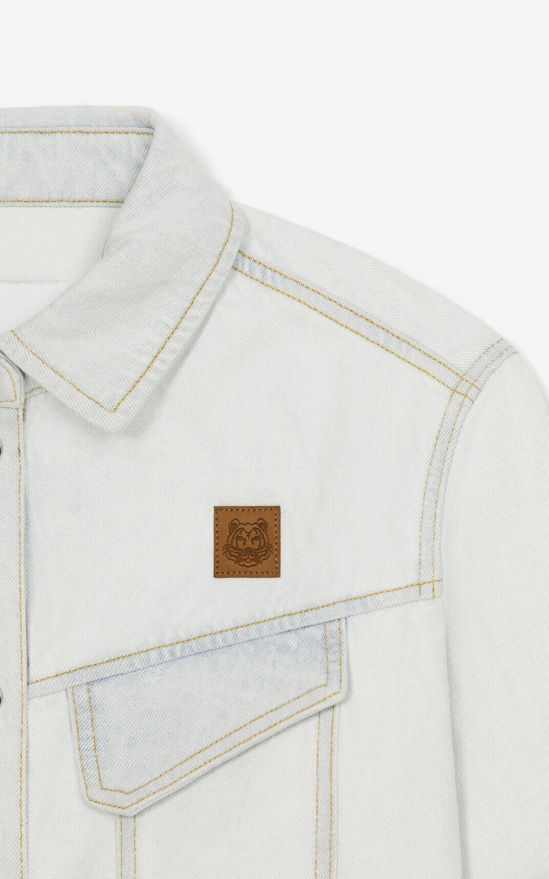 Loose-fit organic cotton denim jacket 6