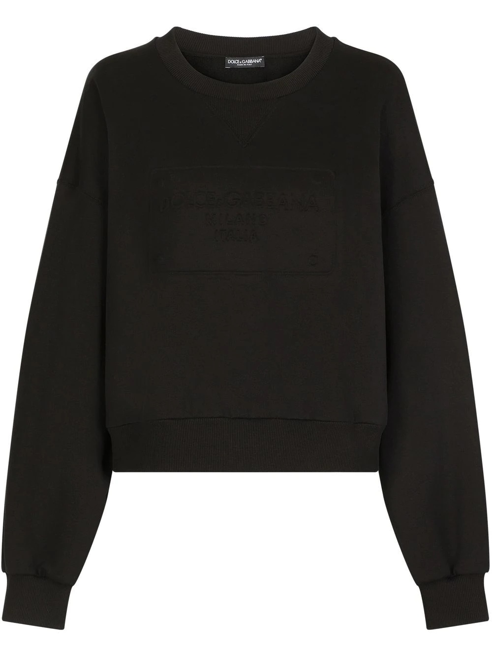 embroidered-logo long-sleeve sweatshirt - 1