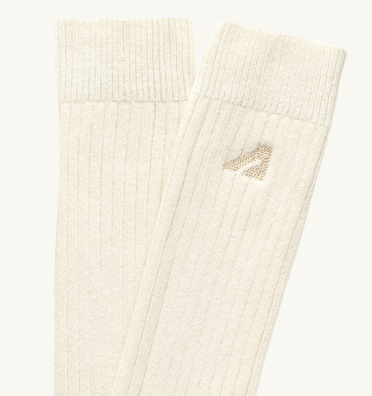 UNISEX RIBBED EMBROIDERED LOGO SOCK - 2