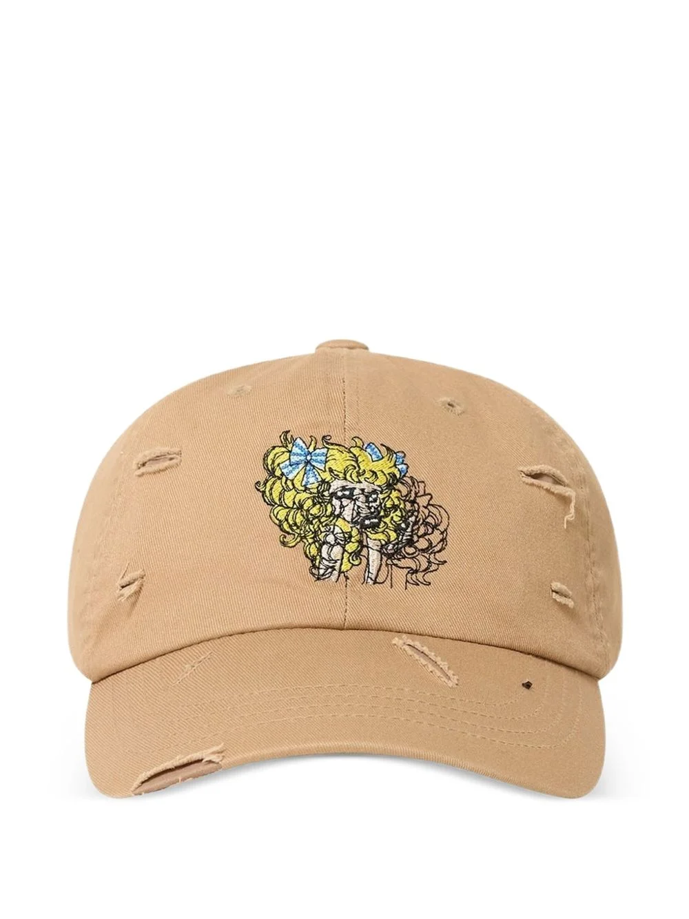 Crying Girl distressed baseball cap - 1