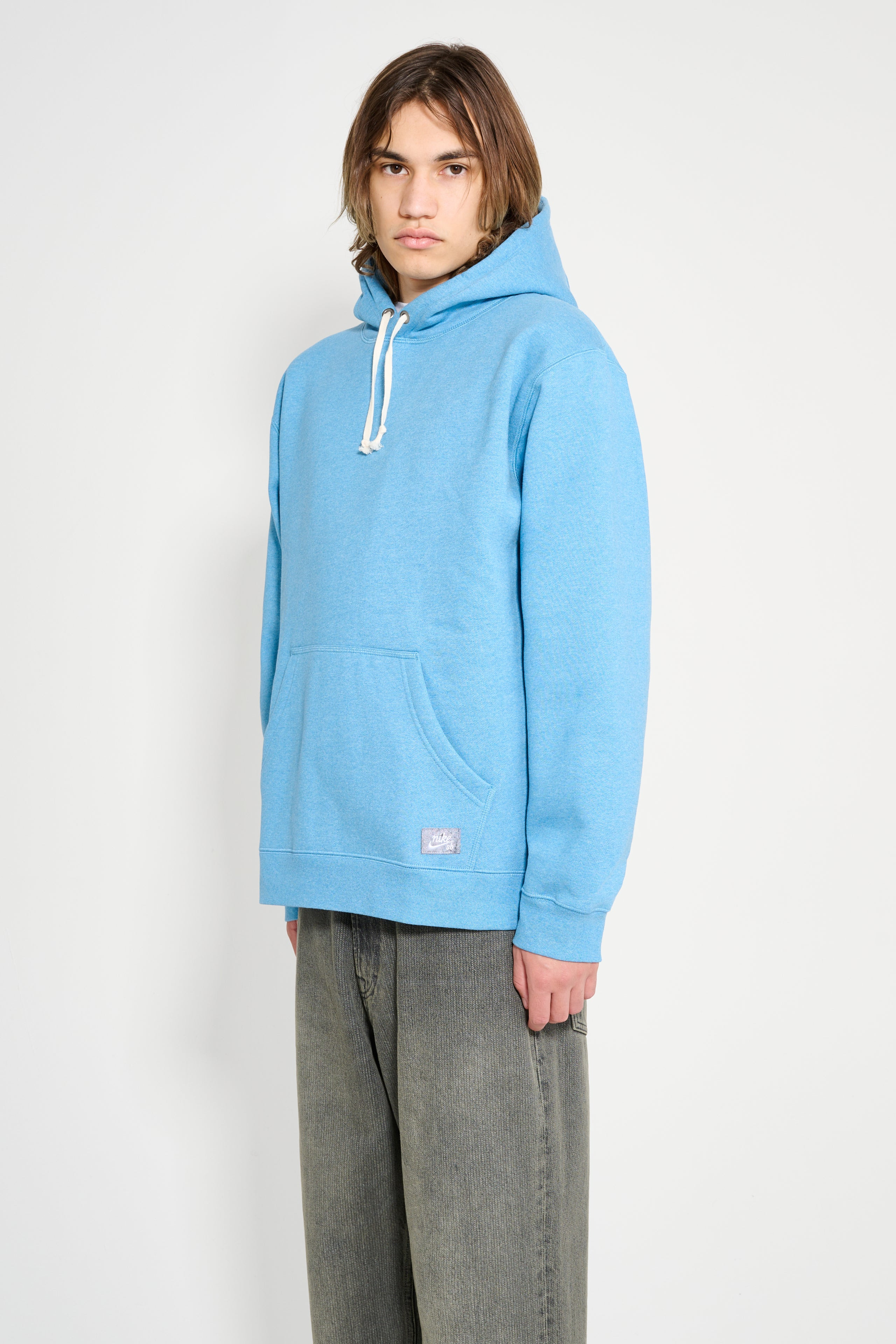 NIKE SB PREMIUM SUSTAINABLE FLEECE HOODIE DUTCH BLUE / PURE - 2