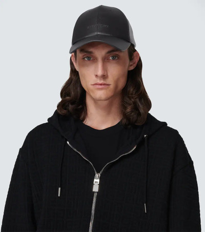 Givenchy Logo leather baseball cap outlook