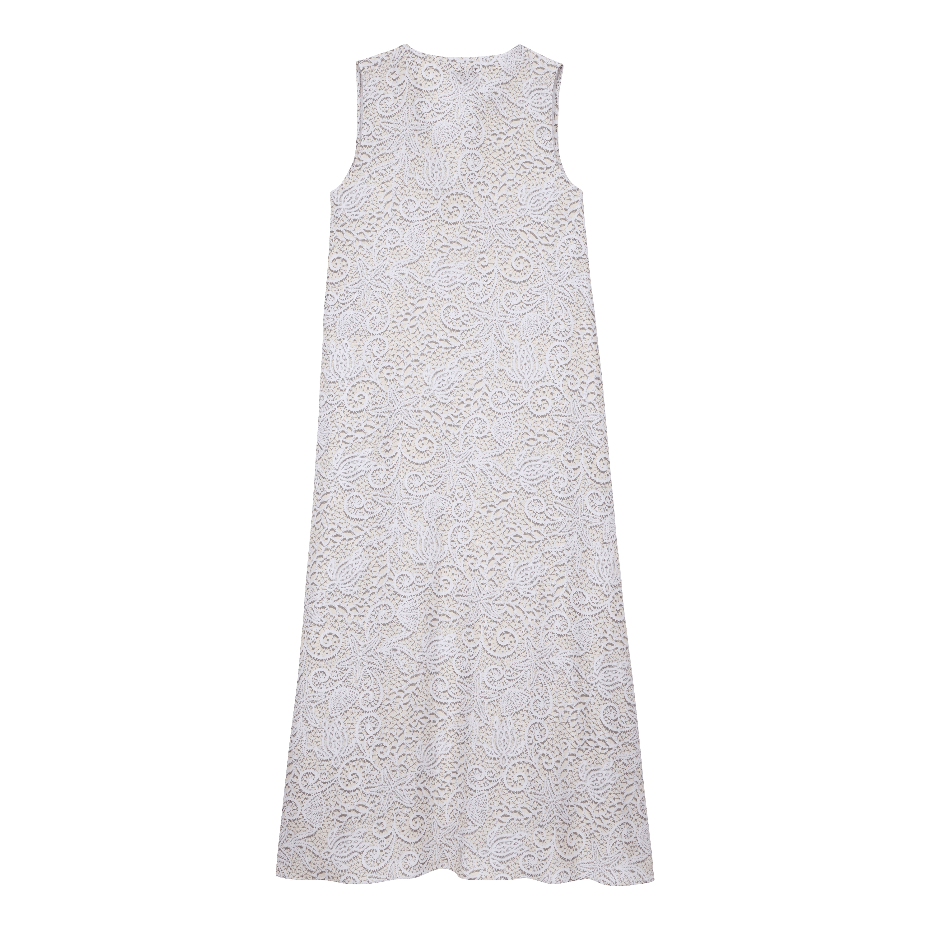 Women Long Tencel Cover-Up Beach Dress Dentelles - 2