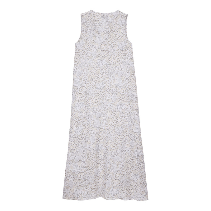 Women Long Tencel Cover-Up Beach Dress Dentelles 2