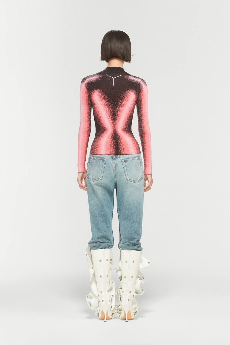 GRADIENT KNIT LONG SLEEVE TOP 5