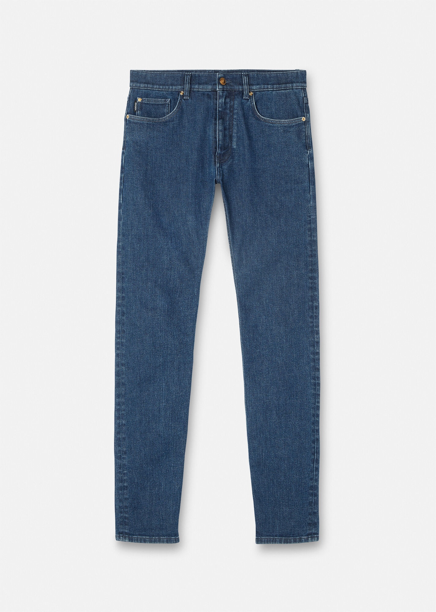 Embroidered Medusa Jeans - 1