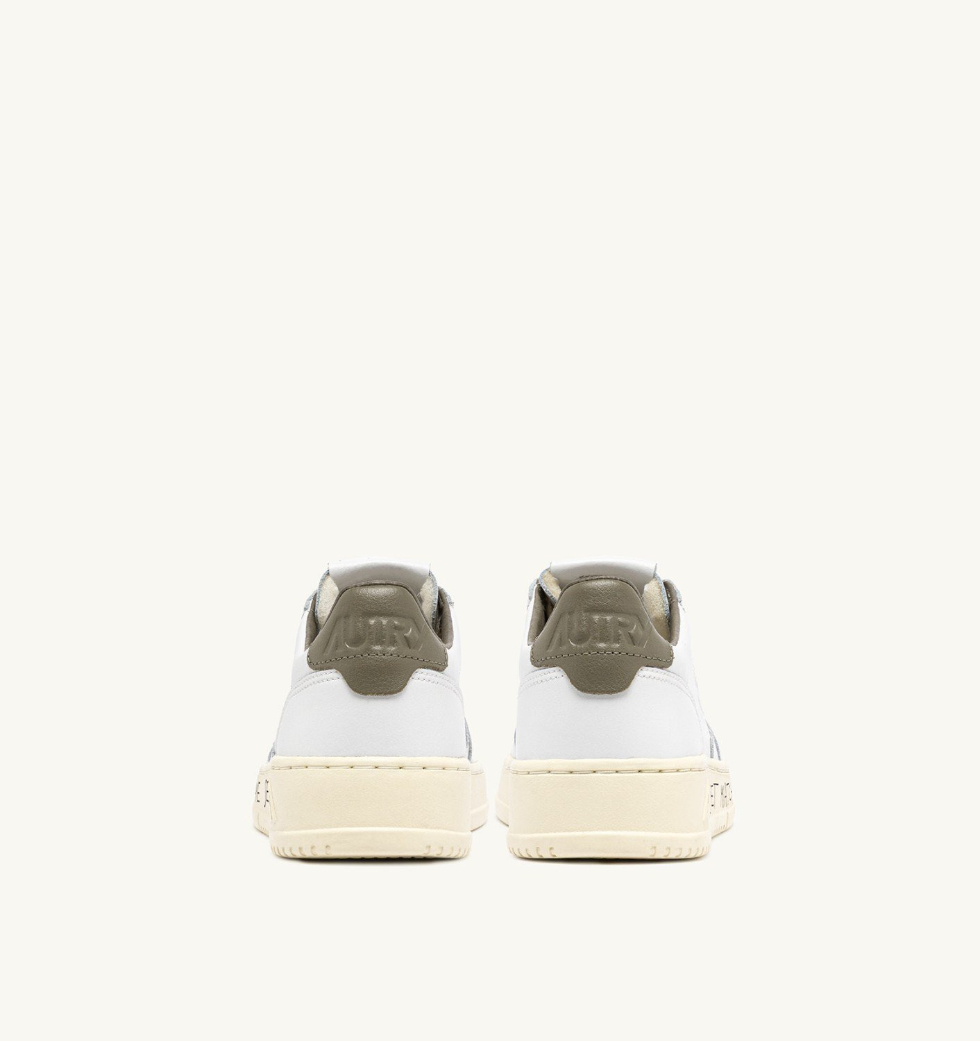 MEDALIST LOW SNEAKERS IN LEATHER COLOR WHITE AND COVERT GREEN WITH LETTERING - 3