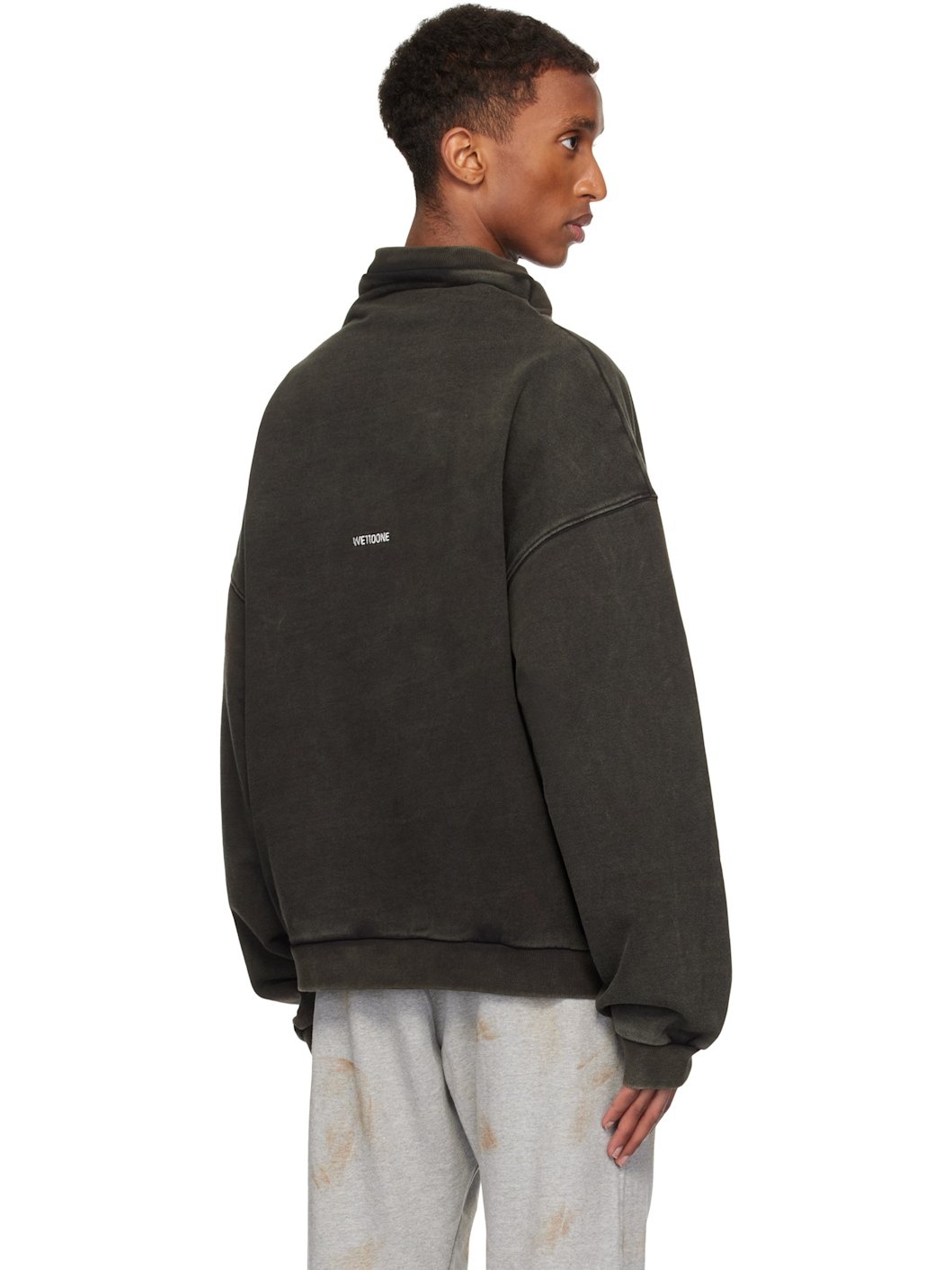 Black Standard Logo Turtleneck - 3