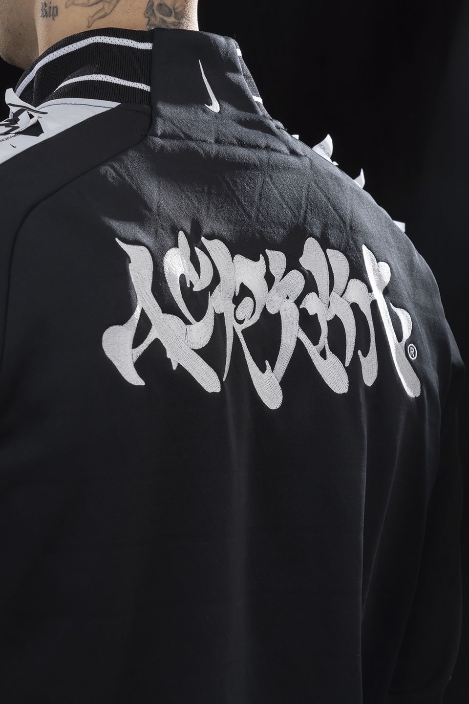 GGG-J1-010 Nike® Acronym® Track Jacket Knit Black/White - 17