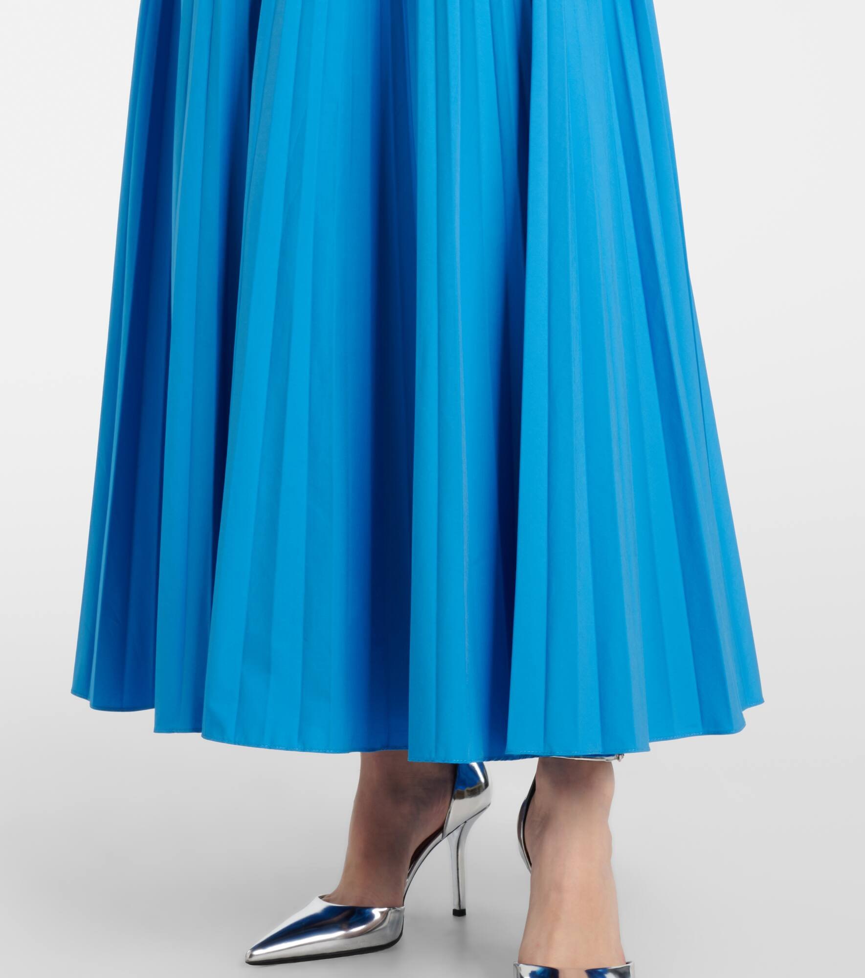 Arie strapless cotton-blend midi dress - 5