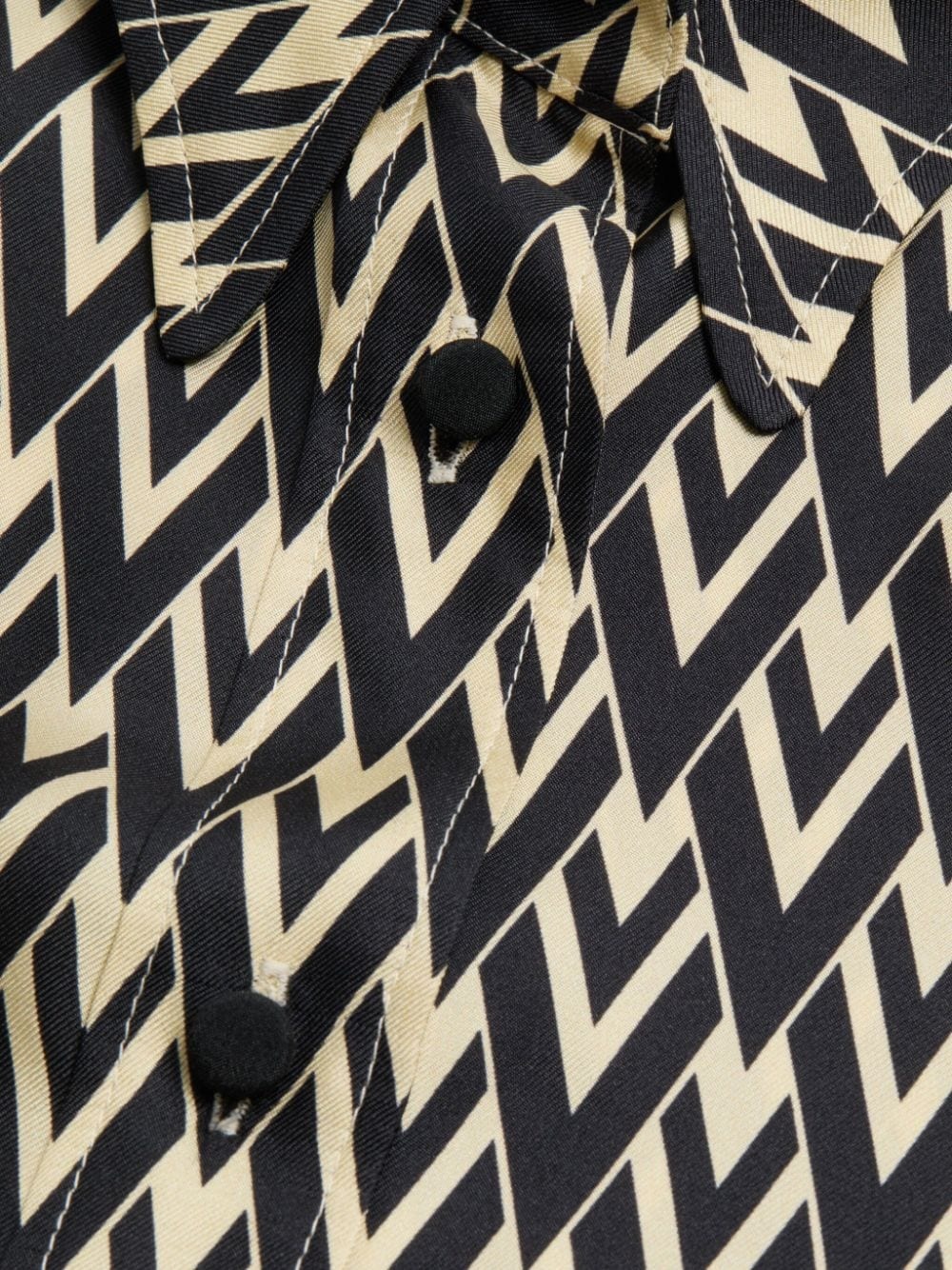 monogram pattern shirt - 7