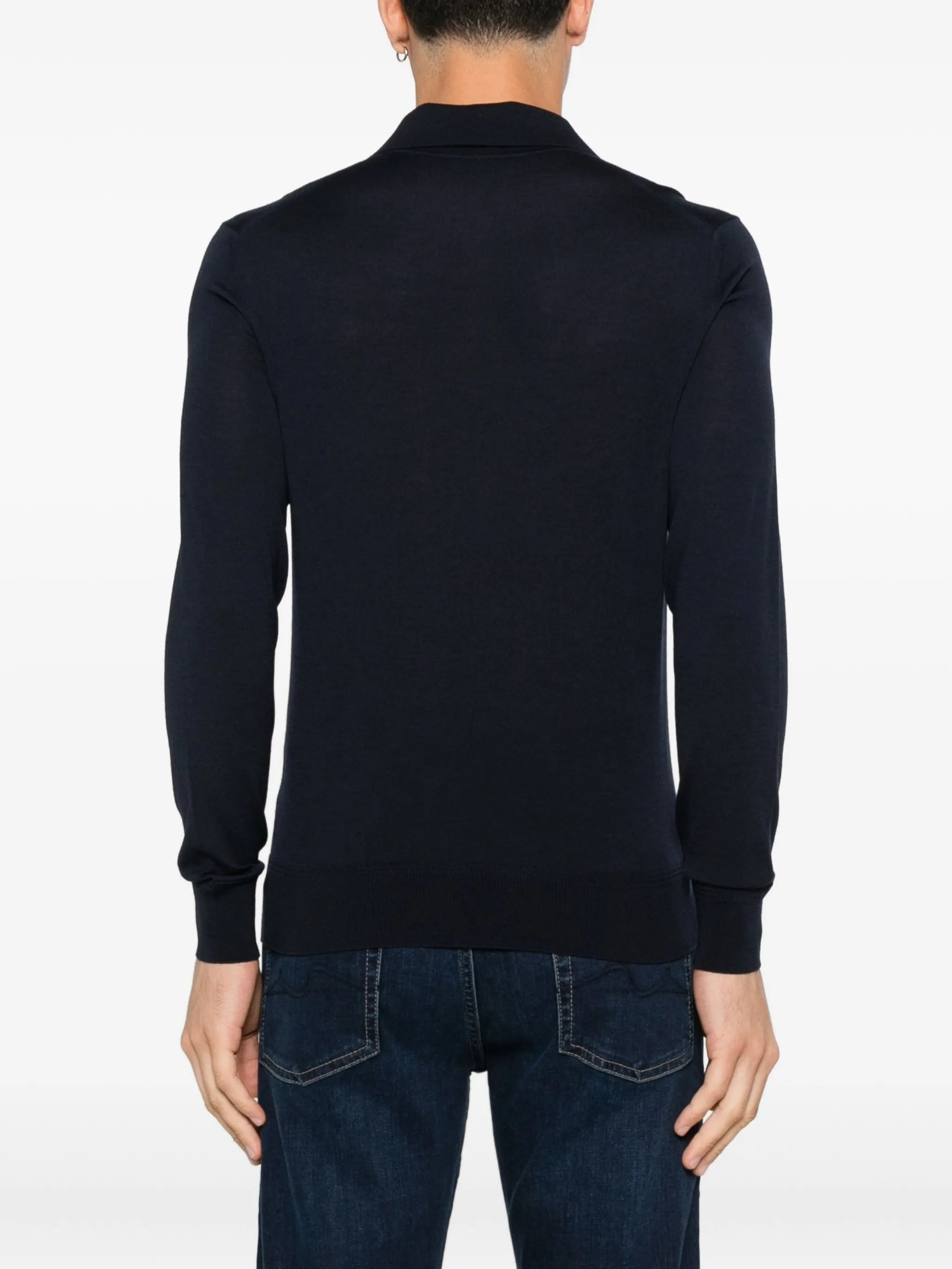 Tom Ford Long-sleeve Button-placket Polo Shirt - 5
