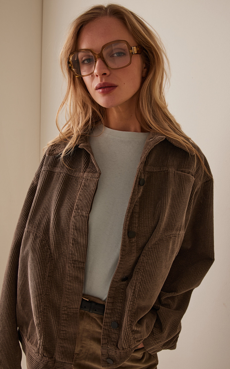 Loewe Square-Frame Acetate Glasses green outlook