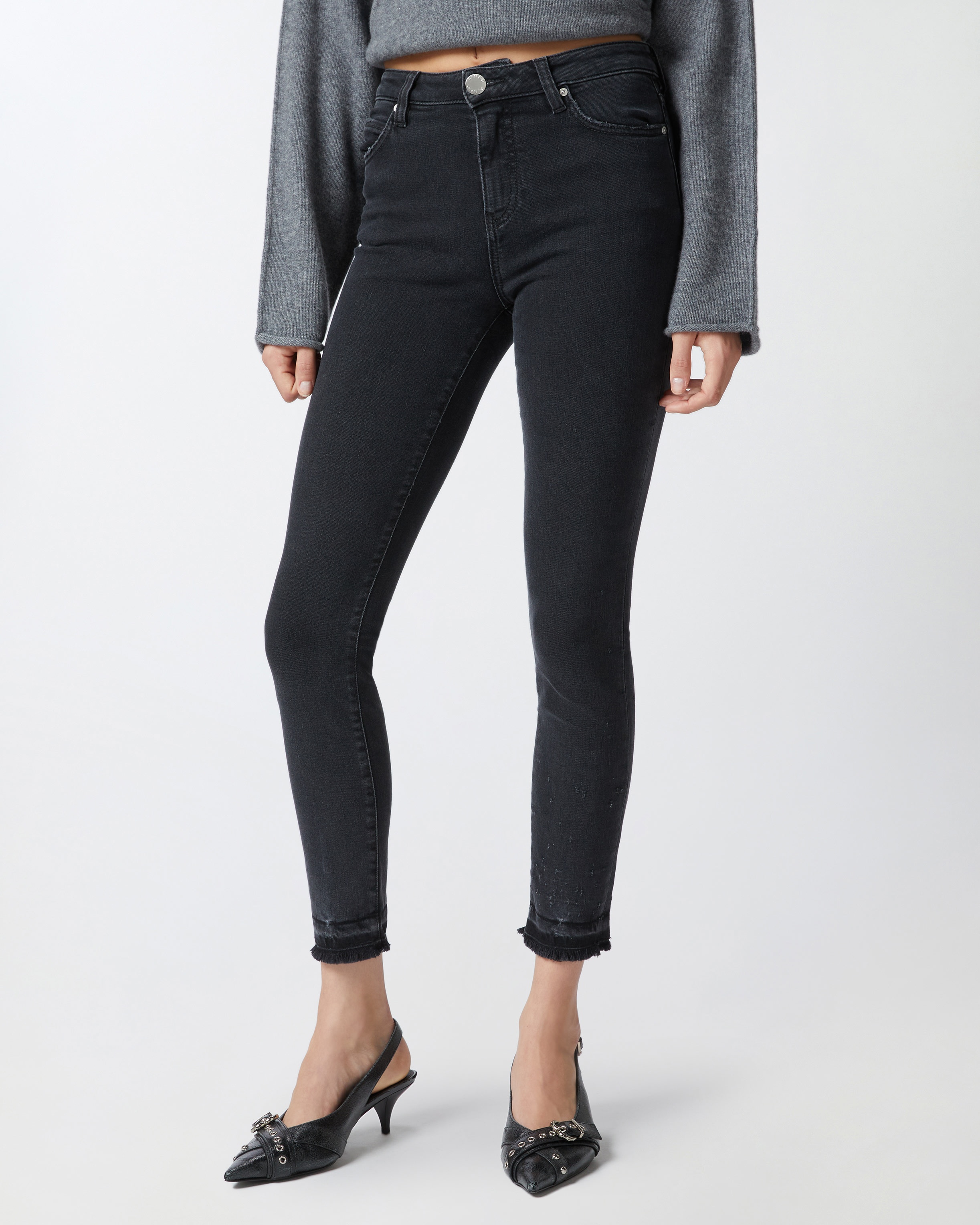 SKINNY JEANS WITH BLACK DENIM - 3