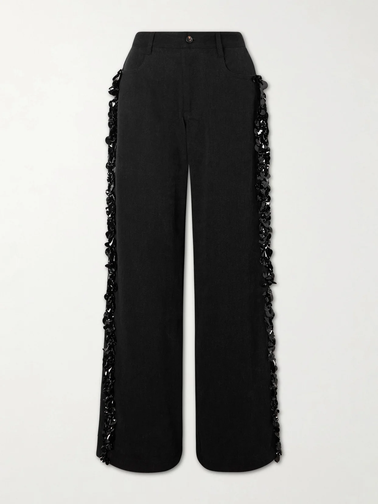 Burro Embellished Wide-leg Jeans - 1