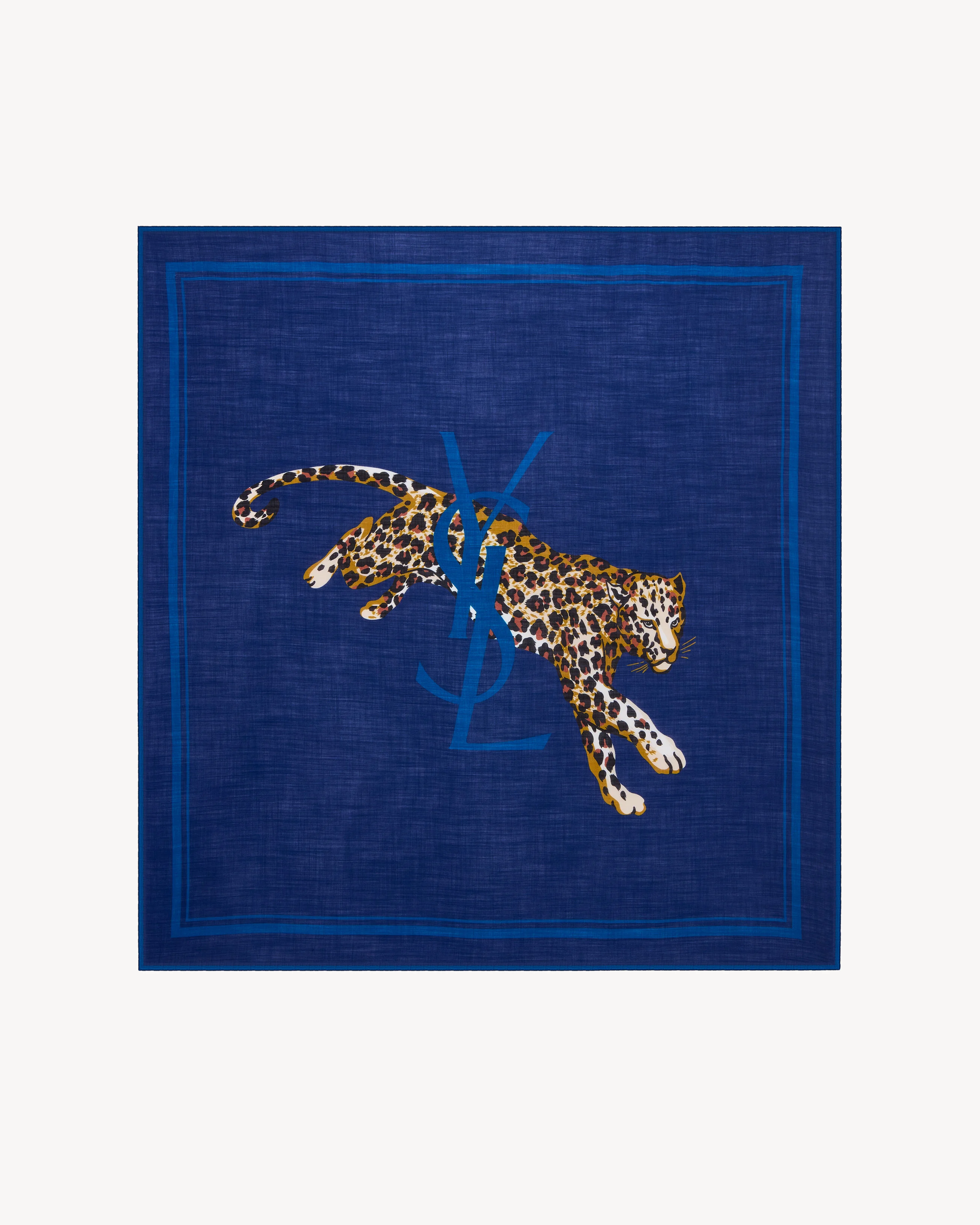 CASSANDRE SQUARE SCARF IN WOOL TWILL - 1