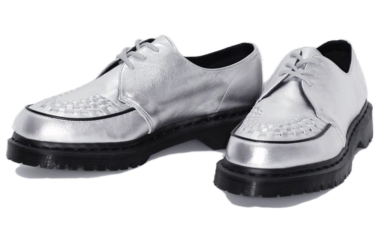Dr. Martens Ramsey Supreme Nappa Leather Creepers 'Silver' 31773040 - 3