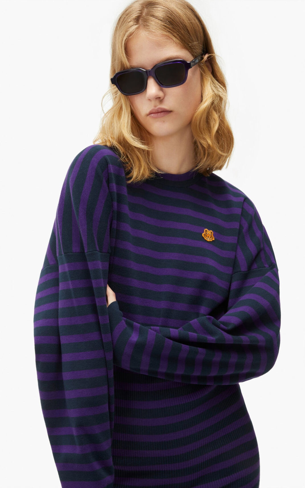 Striped jumper dress - 4
