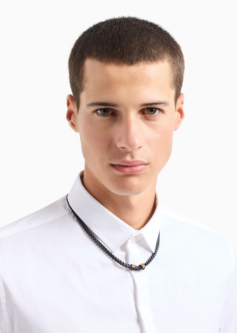 Brown Tiger's Eye Chain Necklace 3