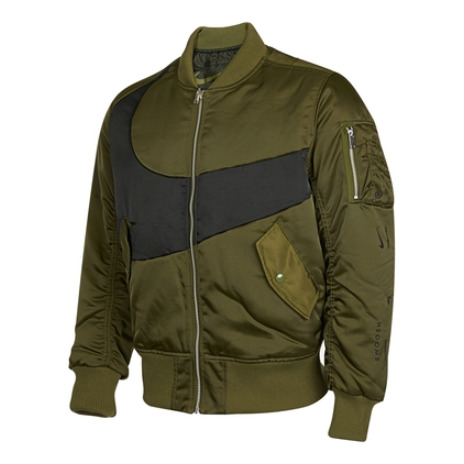 Nike Therma-FIT Synthetic Phil Reversible Bomber Jacket Asia Sizing 'Rough Green' DD6056-326 - 1