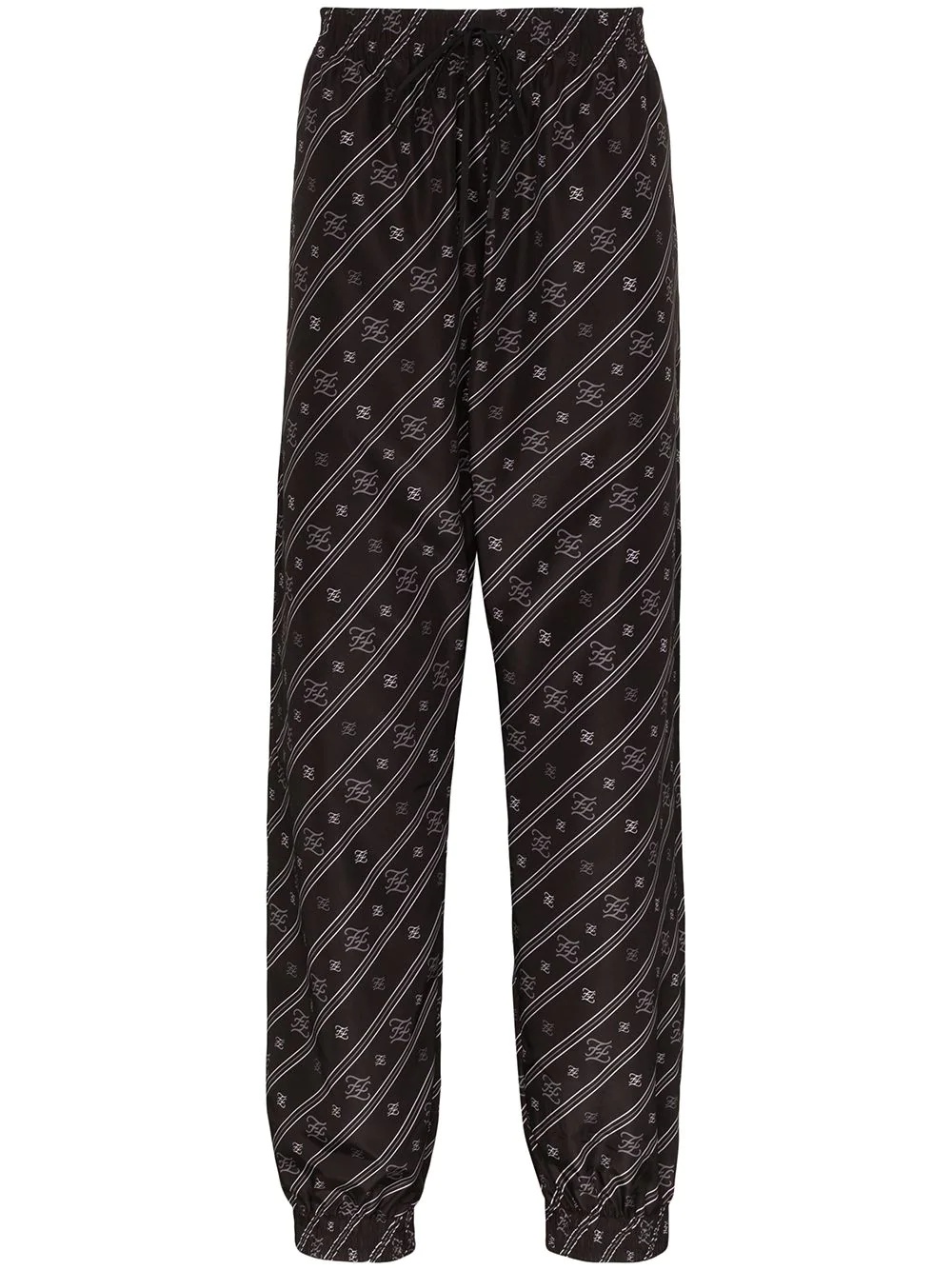 Karligraphy logo-print shell sweatpants - 1