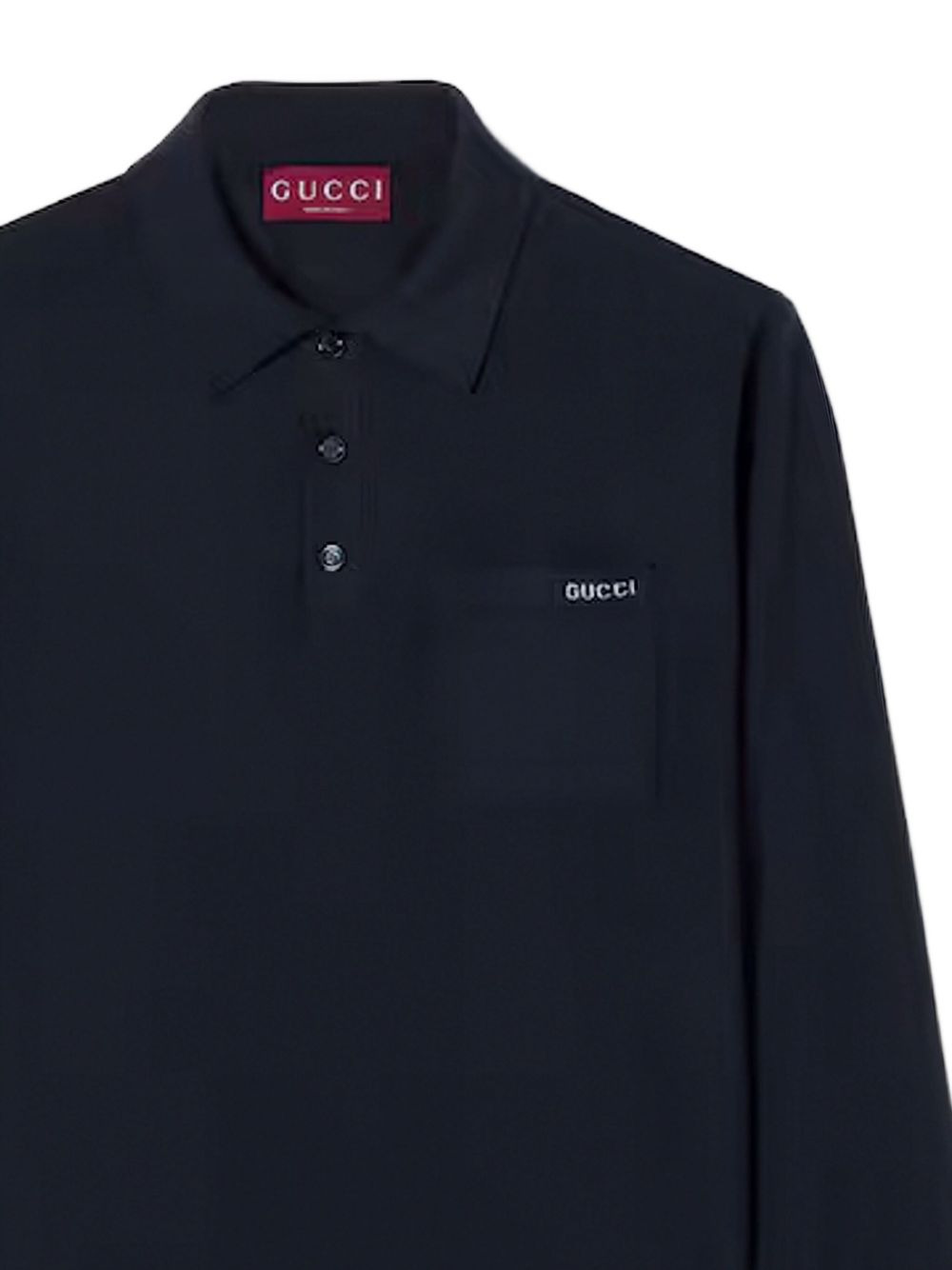 long-sleeve logo polo shirt - 2